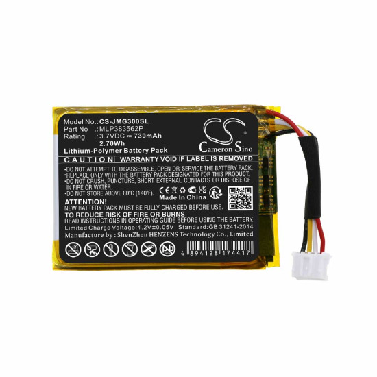 Cameron Sino CS-JMG300SL 3.7V 730mAh Li-polymer baterija za bežični zvučnik JBL Go 3 MLP383562P