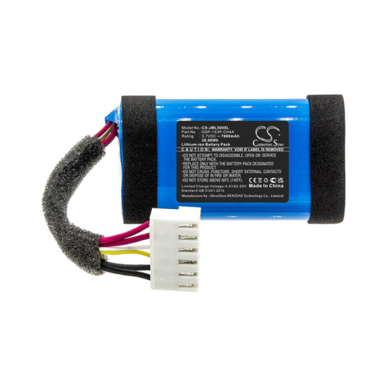 Cameron Sino CS-JML500SL 3.7V 7800mAh Li-ion baterija za bežični zvučnik JBL Charge 4, Charge 5, 1AA011NA