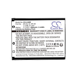 Cameron Sino CS-LI40B 3.7V 660mAh Li-ion baterija za kameru Olympus LI-40B, Nikon EN-EL10