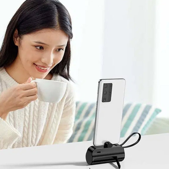 Bavin PC012 PRO 5000mAh USB-C port + kabl type-C power bank Li-ion externa baterija (crni)