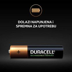 Duracell AAA 1/2 1.2V 750mAh Ni-MH Stay Charged punjiva baterija