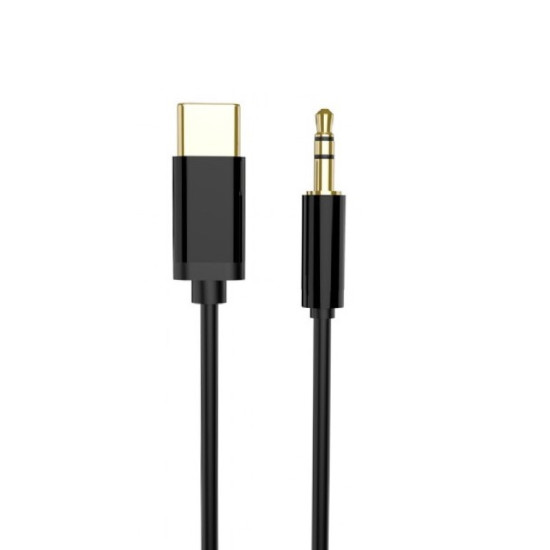 Gembird CCA-CM3.5M-1.5M  USB-C to stereo 3.5 mm AUX kabl, 1.5m, crni