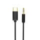 Gembird CCA-CM3.5M-1.5M  USB-C to stereo 3.5 mm AUX kabl, 1.5m, crni