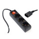 Gembird EG-PSU3-01 6A, C14 plug, 0.6m, black (Alt. PC-SFC14M),3 Shuko uticnice UPS naponski kabl