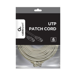 Gembird PP6U-10M CAT6 UTP Patch cord mrežni kabl 10m sivi