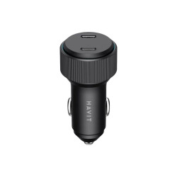 Havit HA0016 2 x Tip C 60W CC2014 auto punjač za mobilni telefon
