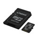 Kingston SDCS3/64GB MicroSD 64GB, Canvas Select Plus, Class 10 UHS-I U1 V10 A1, Read up to 100MB/s, w/SD adapter