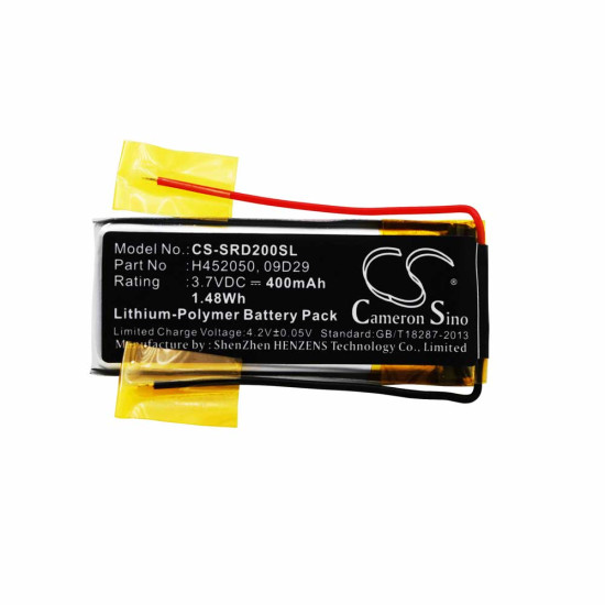 Cameron Sino CS-SRD200SL 3.7V 400mAh Li-Polymer baterija za bežične slušalice Cardo Q2 Pro, Scala Rider Solo