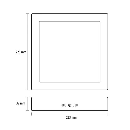 Prosto LNP-P-18/WW LED pravougaona nadgradna panel lampa