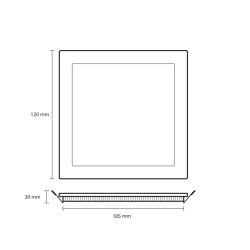 Prosto LNP-P-6/WW LED pravougaona nadgradna panel lampa