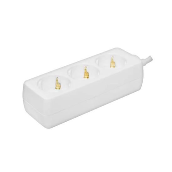 Prosto NV3/WH-P/1,5 sa 3 utičnice 1.5m produžni kabel