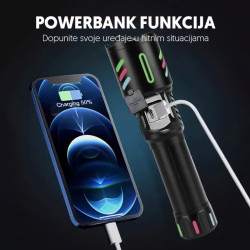 Prosto PL1143D WHITE LASER LED ručna LED baterijska lampa