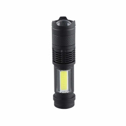 Prosto PL6701 3 W XPE LED + COB LED Zoom punjiva baterijska lampa