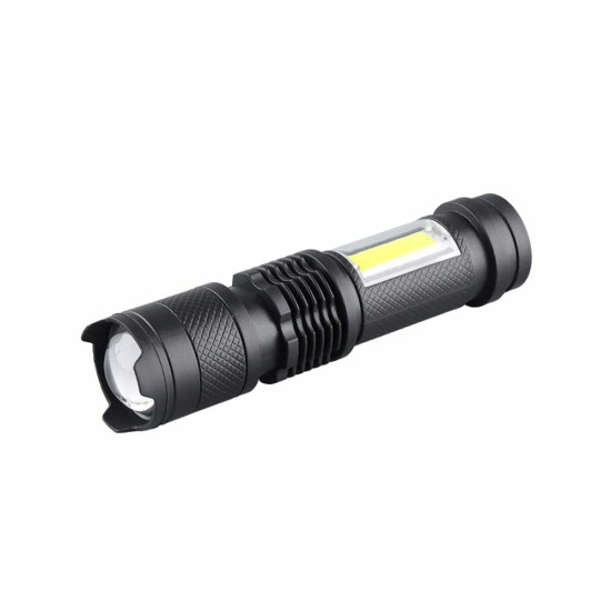 Prosto PL6701 3 W XPE LED + COB LED Zoom punjiva baterijska lampa