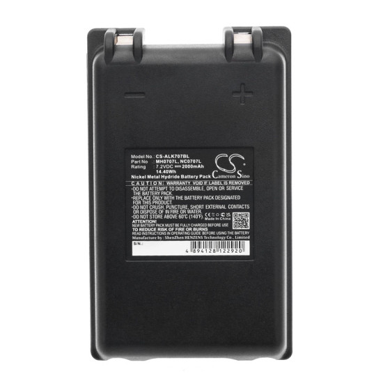 Cameron Sino CS-ALK707BL 7.2V 2000mAh Ni-MH punjiva baterija za daljinski upravljač krana Autec CB71.F, FUA10, UTX97, MH0707L, NC0707L