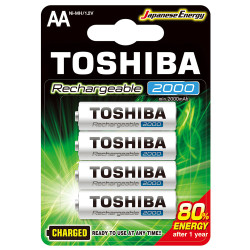 Toshiba AA 1/4 1.2V 2000mAh Ni-MH Charged Ready To Use punjiva baterija