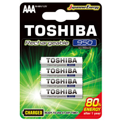 Toshiba AAA 1/4 1.2V 950mAh Ni-MH Charged Ready To Use punjiva baterija