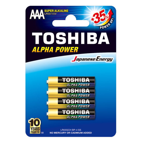 Toshiba ALPHA POWER LR03 1/4 1.5V alkalna baterija