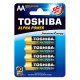 Toshiba ALPHA POWER LR6 1/4 1.5V alkalna baterija
