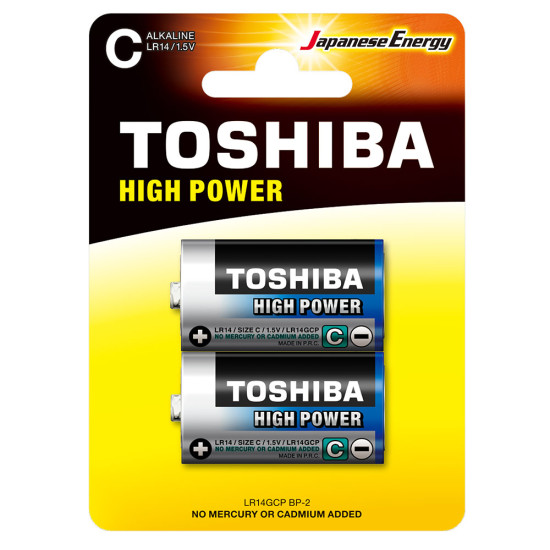 Toshiba HIGH POWER LR14 1/2 1.5V alkalna baterija
