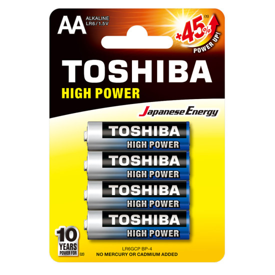 Toshiba HIGH POWER LR6 1/4 1.5V alkalna baterija