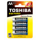 Toshiba HIGH POWER LR6 1/4 1.5V alkalna baterija