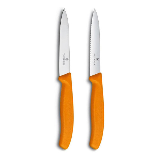 Victorinox 6.7796.L9B kuhinjski nož set 2/1 reckavi + ravan narandžasti