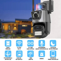 WFIP-4302X IP Wi-Fi dual kamera