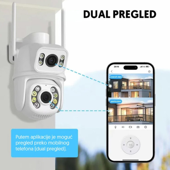 WFIP-5043X IP Wi-Fi dual kamera