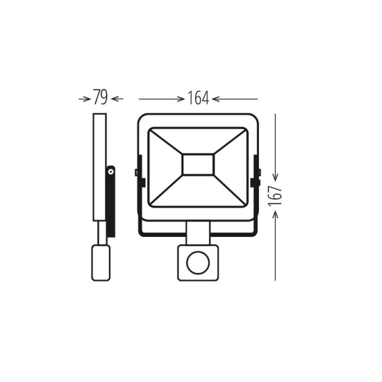 XLED 30W LED reflektor sa PIR senzorom,6500K,2510Lm,AC220-240V M.No12002759-1-b