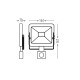 XLED 30W LED reflektor sa PIR senzorom,6500K,2510Lm,AC220-240V M.No12002759-1-b