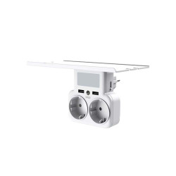 XO Smart WL09 (2AC+2USB 2.4A) zidni razdelnik sa policom