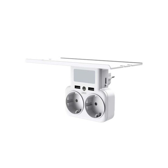 XO Smart WL09 (2AC+2USB 2.4A) zidni razdelnik sa policom