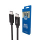 Xwave TIP-C - M/M 5Gbp/s 2m 3A / kabl muški na muški 5Gbps,blister, crni