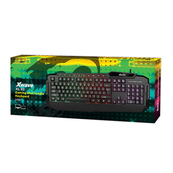 Xwave XL 02 sa RGB pozad.osvetljenjem,USA multimedijalna gejmerska  tastatura