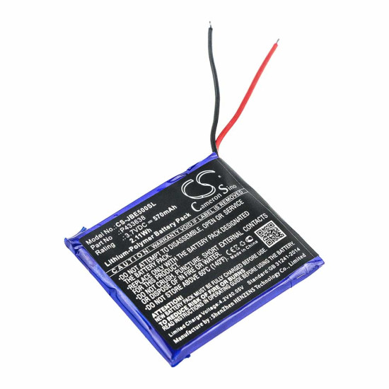 Cameron Sino CS-JBE500SL 3.7V 570mAh Li-Polymer baterija za bežične slušalice JBL Synchros E50BT P433638