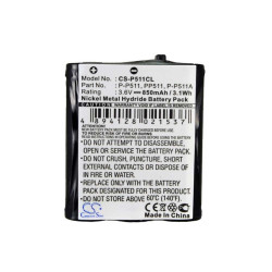 Cameron Sino CS-P511CL 3.6V 850mAh Ni-MH baterija za bežični telefon Panasonic KX-TG2236 P-P511