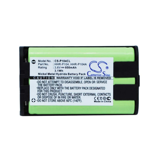 Cameron Sino CS-P104CL 3.6V 850mAh Ni-MH baterija za bežični telefon Panasonic KX-TG5622 HHR-P104