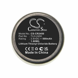 Cameron Sino CS-CR2450 3.6V 500mAh Li-SOCl2 baterija za data logger Testo 184-T4 TLH-2450