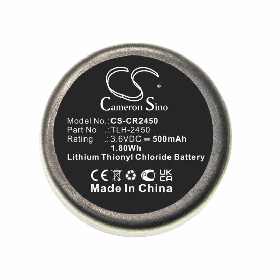 Cameron Sino CS-CR2450 3.6V 500mAh Li-SOCl2 baterija za data logger Testo 184-T4 TLH-2450