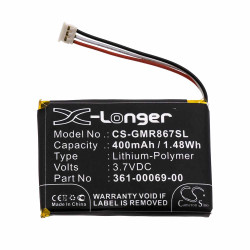 Cameron Sino CS-GMR867SL 3.7V 400mAh Li-Polymer baterija za ogrlicu za psa Garmin 361-00069-00