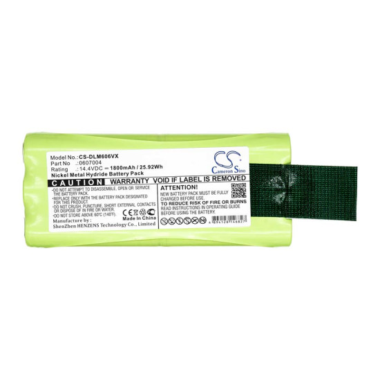 Cameron Sino CS-DLM606VX 14.4V 1800mAh Ni-MH baterija za usisivač Dirt Devil Libero M606, M607, M612