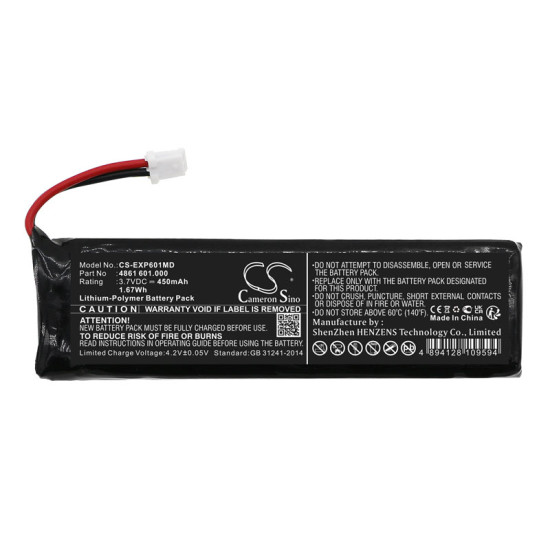 Cameron Sino CS-EXP601MD 3.7V 450mAh Li-Polymer punjiva baterija za Eppendorf Xplorer H451987