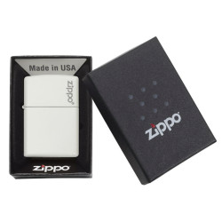 Zippo 214ZL Classic White Matte Zippo Logo upaljač