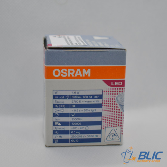 Osram PARATHOM GLASS ADV 165036 GU10 4,6W/827 230V LED sijalica