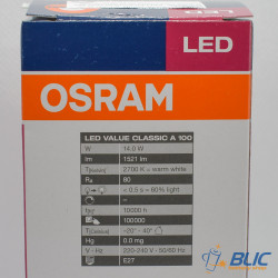 Osram VALUE CL A FR 100 non-dim E27 14W/827 LED sijalica