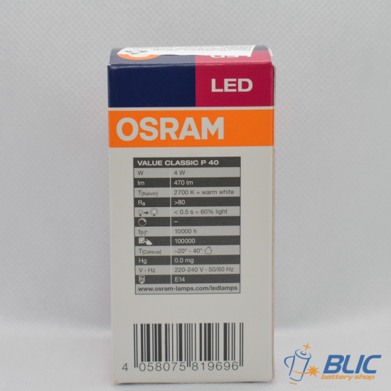 Osram VALUE CL P FIL 40 non-dim E14 4W/827 LED sijalica