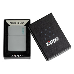 Zippo 49452ZL Classic Flat Grey Zippo Logo upaljač