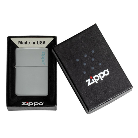 Zippo 49452ZL Classic Flat Grey Zippo Logo upaljač
