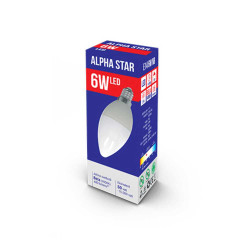 Alpha Star Led Sijalica/ E14/ 6W / 220V/ Bela / 4000K/ 480Lm/sveća-minjon